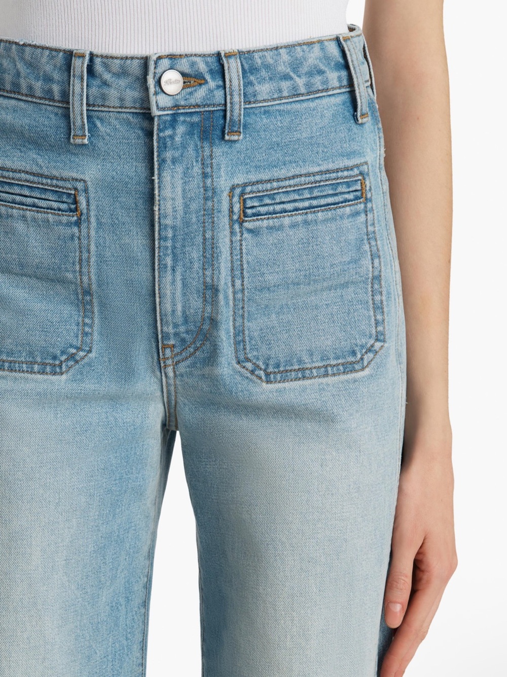 KHAITE Best-Selling High-Waist Wide Leg Delmonico Jeans in Bomont 26 NWT $720!! - Picture 9 of 10